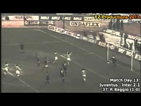Serie A 1991-1992, day 13 Juventus - Inter 2-1 (R.Baggio goal)
