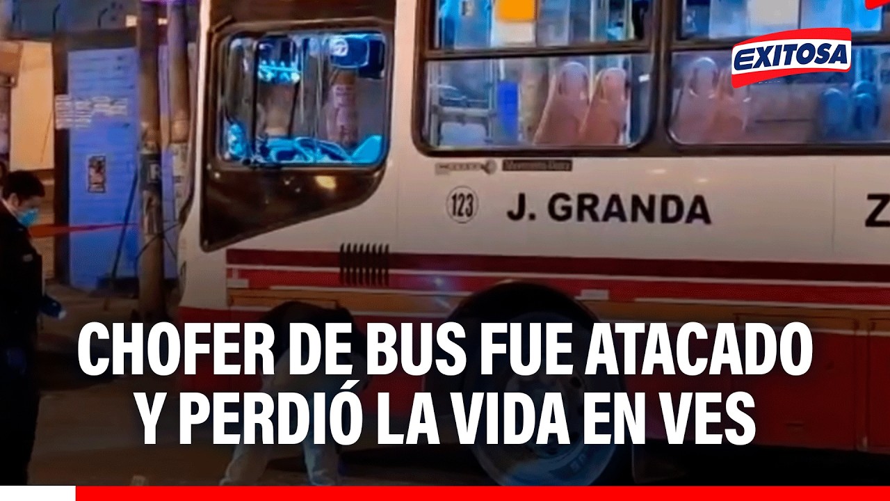 🔴🔵 Chofer de bus "El Triángulo" perdió la vida tras ser atacado por criminales a disparos
