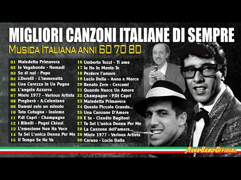 Le 20 Migliori Canzoni Italiane Di Sempre ???? Il Meglio Della Musica Italiana anni 60 70 80