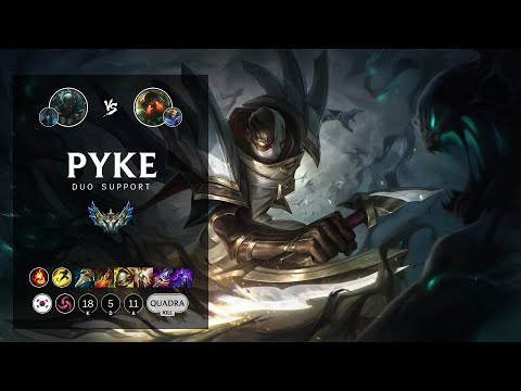 Pyke Support vs Nautilus - KR Challenger Patch 12.7