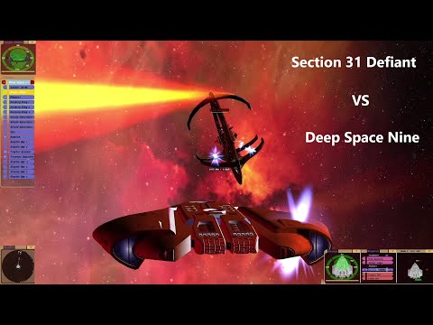 1 Section 31 Defiant VS Deep Space Nine | No Cheating! | Star Trek Bridge Commander Battle |