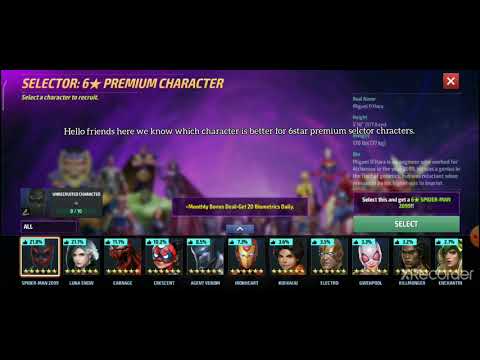 Mff 6 star premium selector and normal 6 star selector