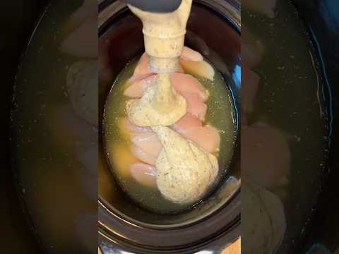 Crockpot Garlic Parmesan Chicken Pasta