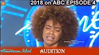 Amalia Watty sings UNIQUE SUPEB Make You Feel My Love Audition American Idol 2018 Episode 4