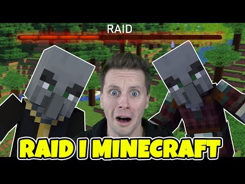 ChrisWhippit - WE'RE GETTING RAIDED BY PILLAGERS - Minecraft UHC - Lets Play #17