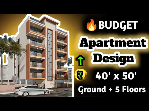 Building Plan | Building Layout Design | 5 Floors Building Apartment Design | 2bhk Flats Design🔥🔥🤩