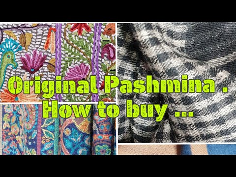 Pashmina shawl/ how to find genuine kashmiri pashmina ?