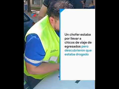 Un chofer estaba por llevar a chicos de viaje de egresados pero descubrieron que estaba drogado