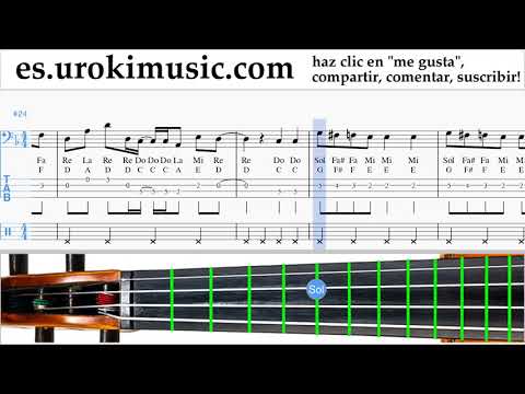 Tutorial de Violonchelo Axel F - Crazy Frog Clases Notas um-i927