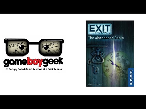 Exit the Game: the Abandoned Cabin NO SPOILERS  (Allegro 2-min) Review with the Game Boy Geek