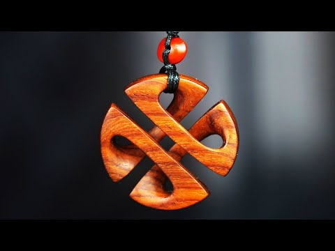 How to Carve a Maori Wooden Pendant/Woodcarving/Woodworking art—3