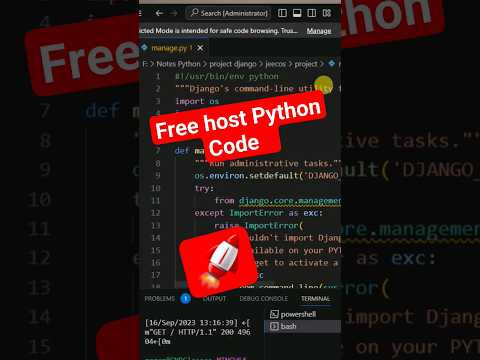 upload django project #django #server #vercel #python #website