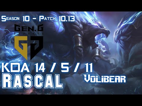 Gen Rascal VOLIBEAR vs RENEKTON Top - Patch 10.13 KR Ranked