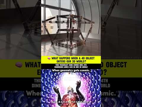 Visualizing a Tesseract in 3D | What the Fourth Dimension Looks Like 🔄✨