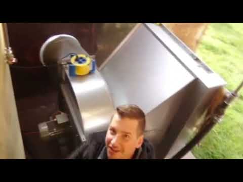 Trocknung für Hackschnitzel befeuert durch eine Hackschnitzelheizung - autarker Kreislauf