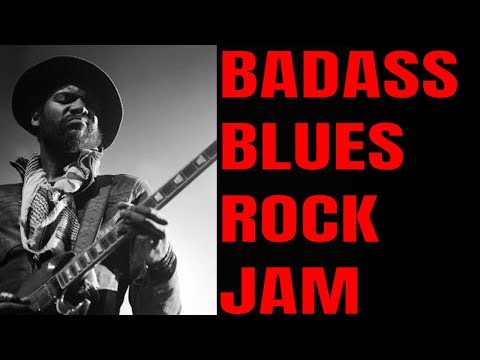 Badass Blues Rock Jam | Guitar Backing Track (B Minor - 71 BPM)