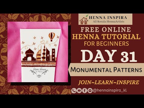 SYLLABUS 2 𝐅𝐑𝐄𝐄 𝐎𝐍𝐋𝐈𝐍𝐄 𝐇𝐄𝐍𝐍𝐀 𝐓𝐔𝐓𝐎𝐑𝐈𝐀𝐋!! DAY 31🔥🔥|Monumental Patterns|with English Subtitles