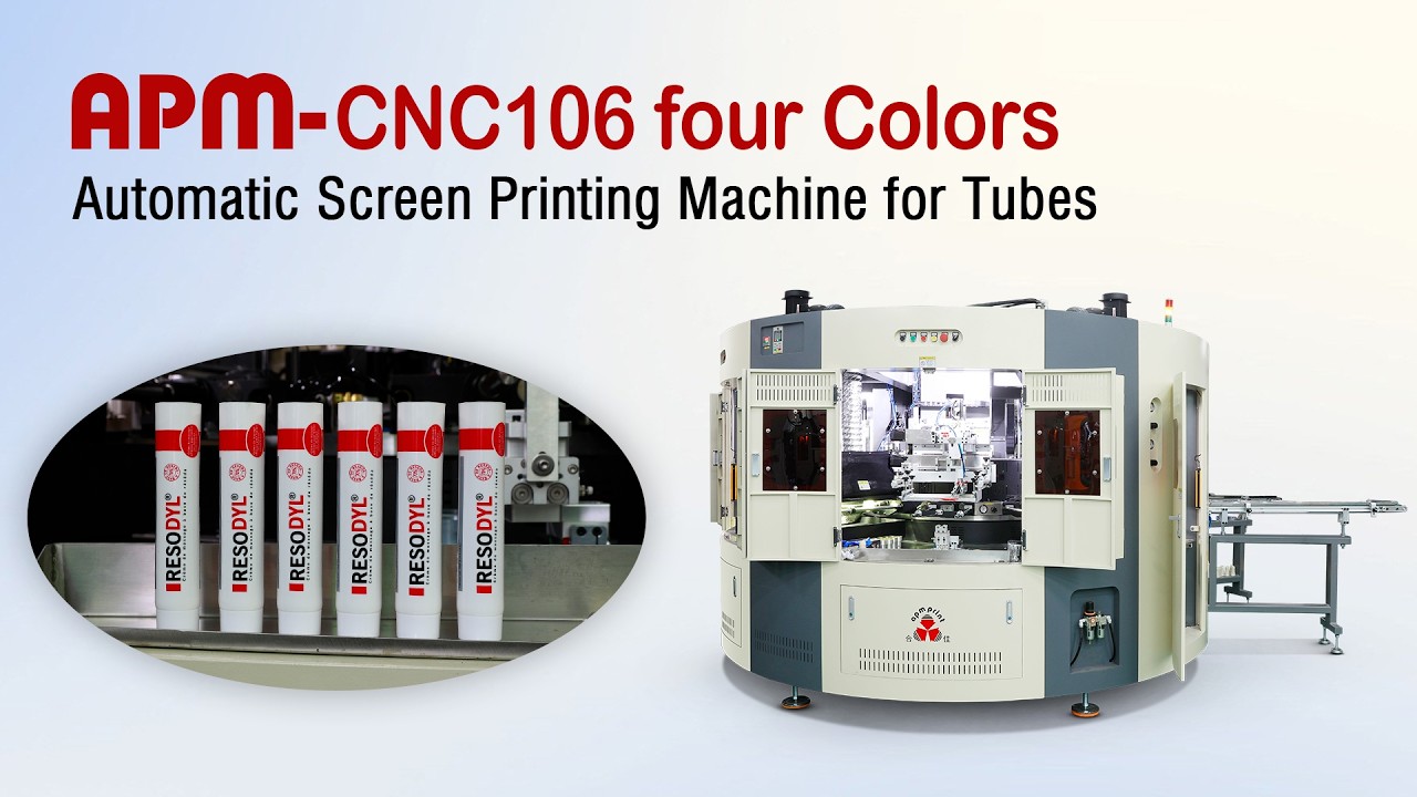 Automatic Screen Printing Machine for Cosmetic Tubes