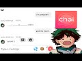telling MHA characters from the Chai app I'm pregnant to see their reaction 💁🏻‍♀️