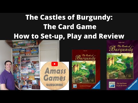 How to setup play and review Castles of Burgundy cards