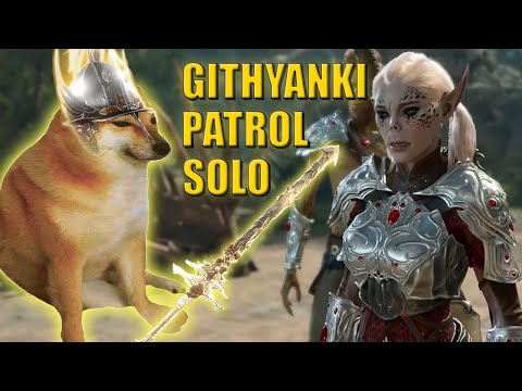 Paladin Solo Honour Mode vs Githyanki Patrol - BG3