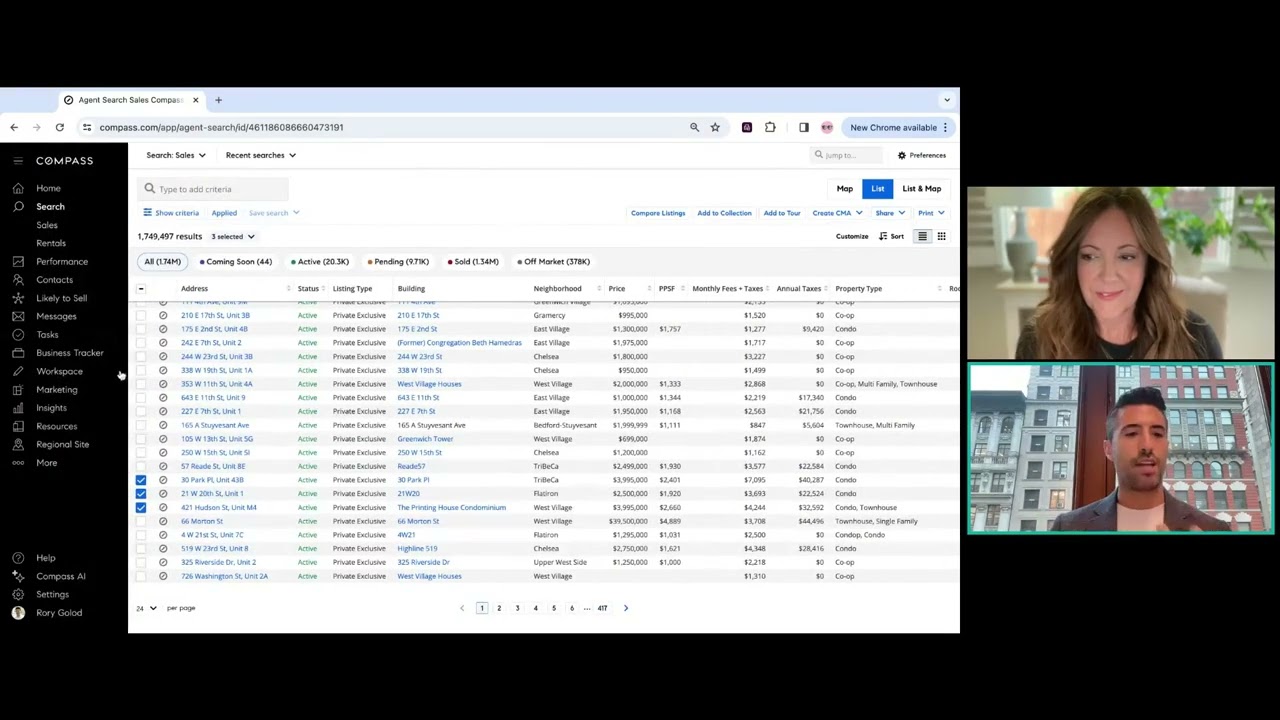 Behind The Scenes Demo of the Compass Technology Platform with CEO Robert Reffkin and Rory Golod