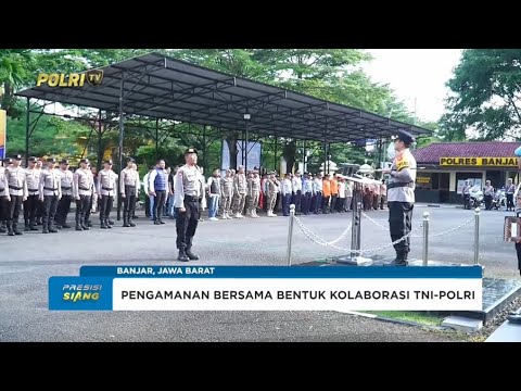 POLRES BANJAR GELAR APEL PENGAMANAN MALAM TAKBIR 1446 H