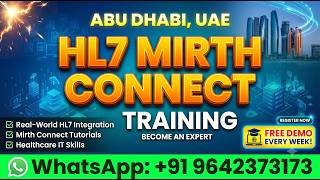 HL7 Mirth Connect Training Abu Dhabi  | Mirth Connect Tutorial & Healthcare Inte