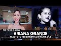 Ariana Grande Reacts To Footage From Her First Singing Gig At 8 Years Old The Tonight Show