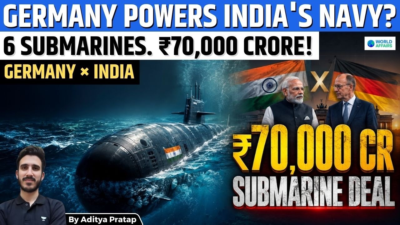 India’s ₹70,000 Crore Submarine Deal With Germany Explained | Project 75I, TKMS & Indian Navy
