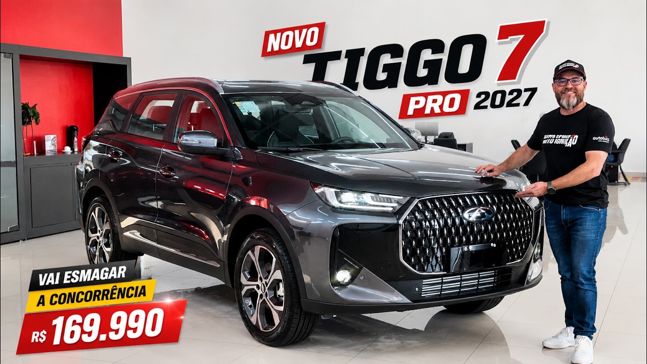 NOVO TIGGO 7 PRO 2027 - Por R$ 169.990! Mudou TUDO Por Dentro!