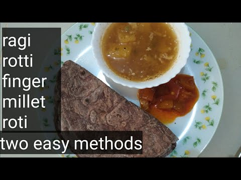 2 ways healthy diabetic friendly ragi roti recipe | finger millet recipe | ragi rotti | nachni roti
