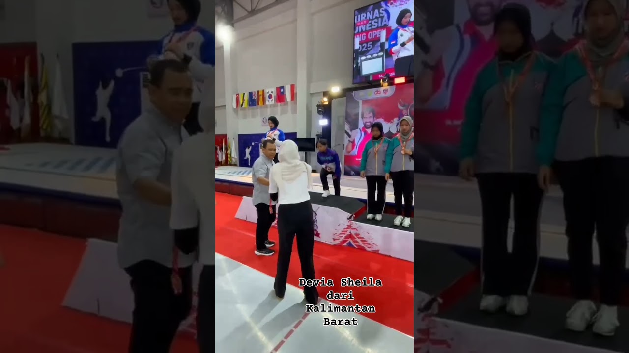 Devia Sheila meraih 3 medali emas dan 1 medali perak di kejurnas anggar di PROV Aceh(@yudhiagustian)