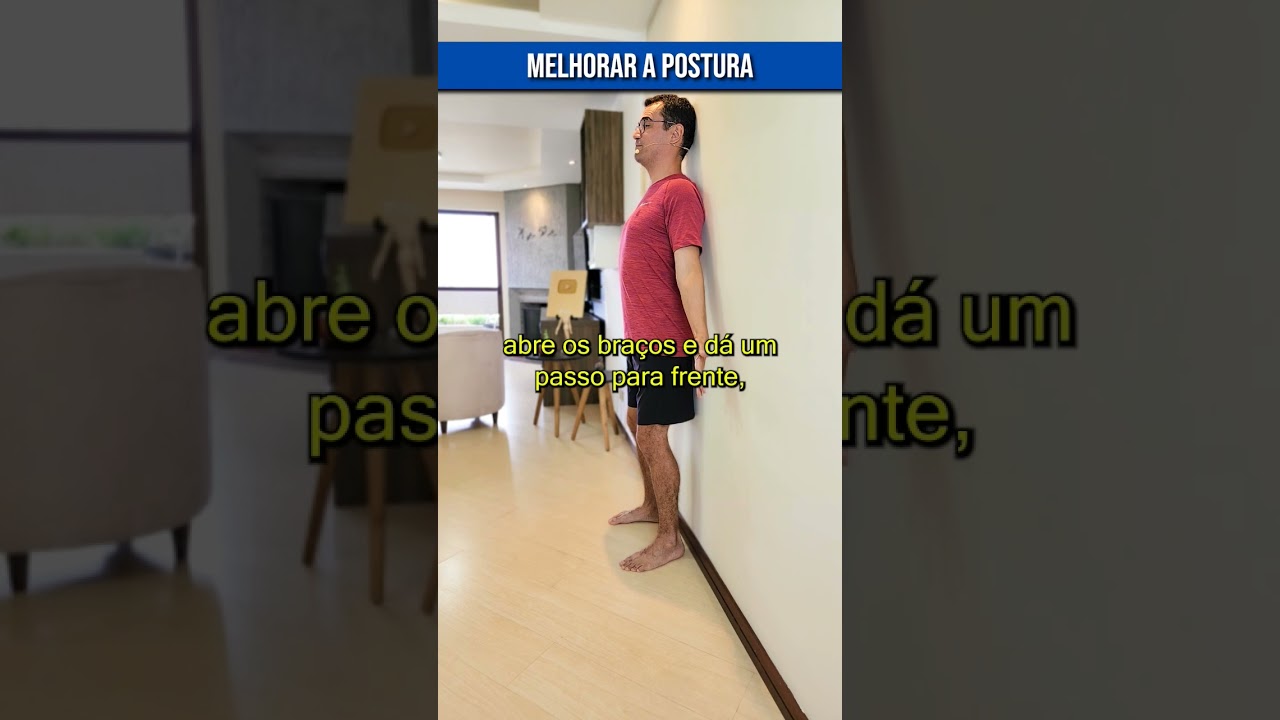 Exercícios FÁCEIS para melhorar a postura em casa 😁 Reduza a corcunda #aurelioalfieri