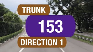 SBS Transit Trunk 153 (Direction 1) | Bus Service Route Visual