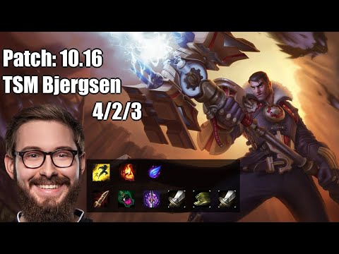 TSM Bjergsen MID Jayce vs Lucian NA Ranked 10.16 4/2/3