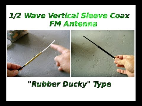 Make Your Own FM Vertical Sleeve Coax Antenna