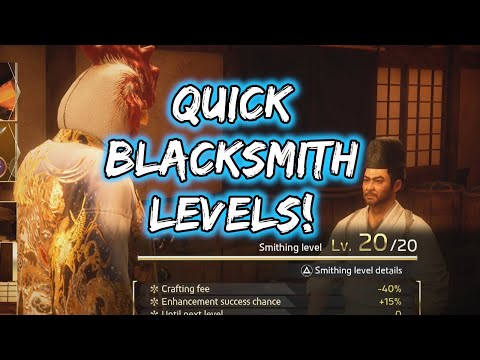 Quick Blacksmith Leveling in Like a Dragon: Ishin!