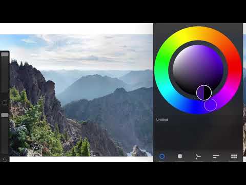 atmospheric perspective in Procreate
