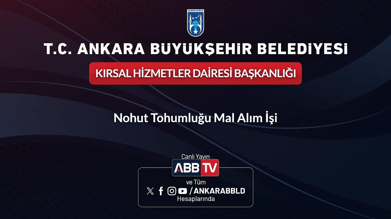 KIRSAL HİZMETLER DAİRESİ BAŞKANLIĞI - Nohut Tohumluğu Mal Alım İşi