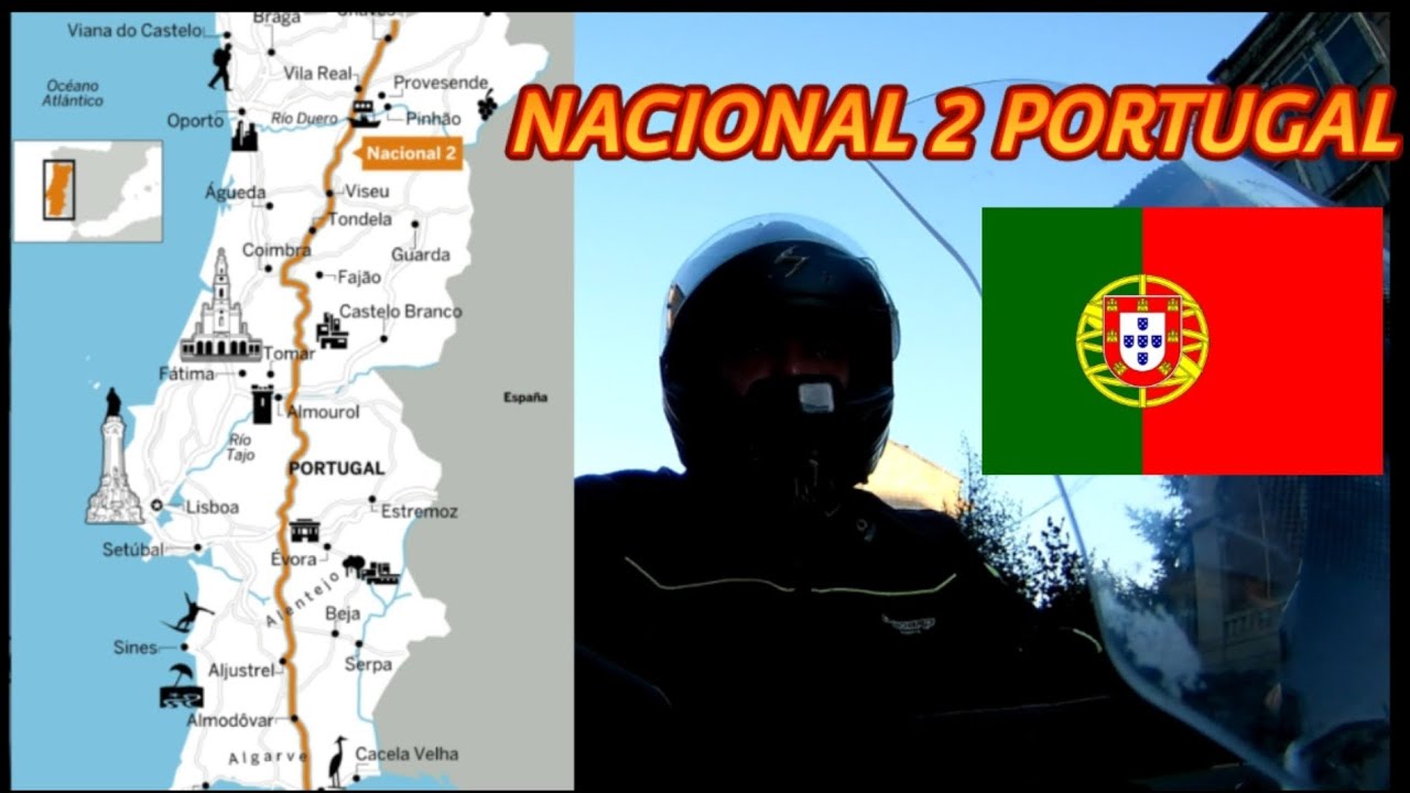 NACIONAL 2 PORTUGAL RUTA EN MOTO DE NORTE A SUR RUTA 66 PORTUGUESA