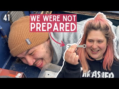 Tackling our first narrowboat ENGINE SERVICE | It WASN'T EASY - 41