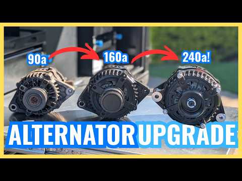 Ultimate How to Install 240 Amp Alternator Upgrade | My old 160A Alternator Couldn't Keep Up!