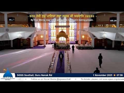 SGSS Southall, Guru Nanak Rd - Evening Livestream