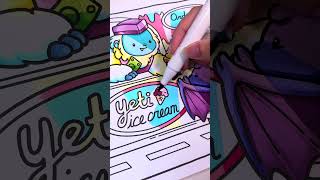 🍦Yeti Ice Cream Truck | Spooky Life Coloring Book by Jade Summer