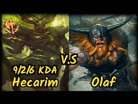 K1CK Truklax (HECARIM) vs OLAF - 9/2/6 KDA TOP GAMEPLAY - EUW Ranked DIAMOND