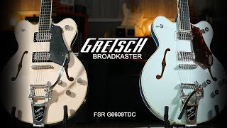 Video thumbnail for Awesome COLOURS Gretsch FSR G6609TDC-BT Broadkasters by GAK