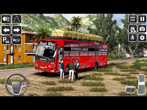 offroad bus transport simulator ! offroad bus simulator game ! On the Game