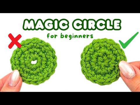 il modo PIÙ FACILE per realizzare all'uncinetto il cerchio magico per principianti | come realizz...