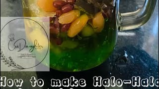 How to make a simple Halo-Halo with Ube Chiffon cake